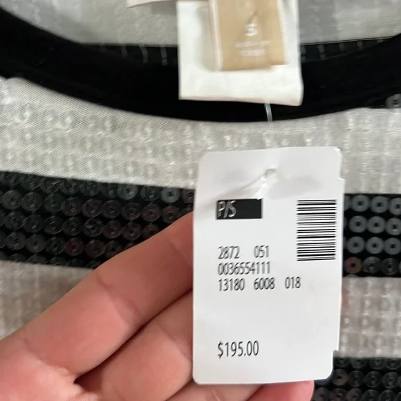 Navy blue and white sequins Michael Kors dress!! Above the knee, bodycon beauty - Picture 4 of 5